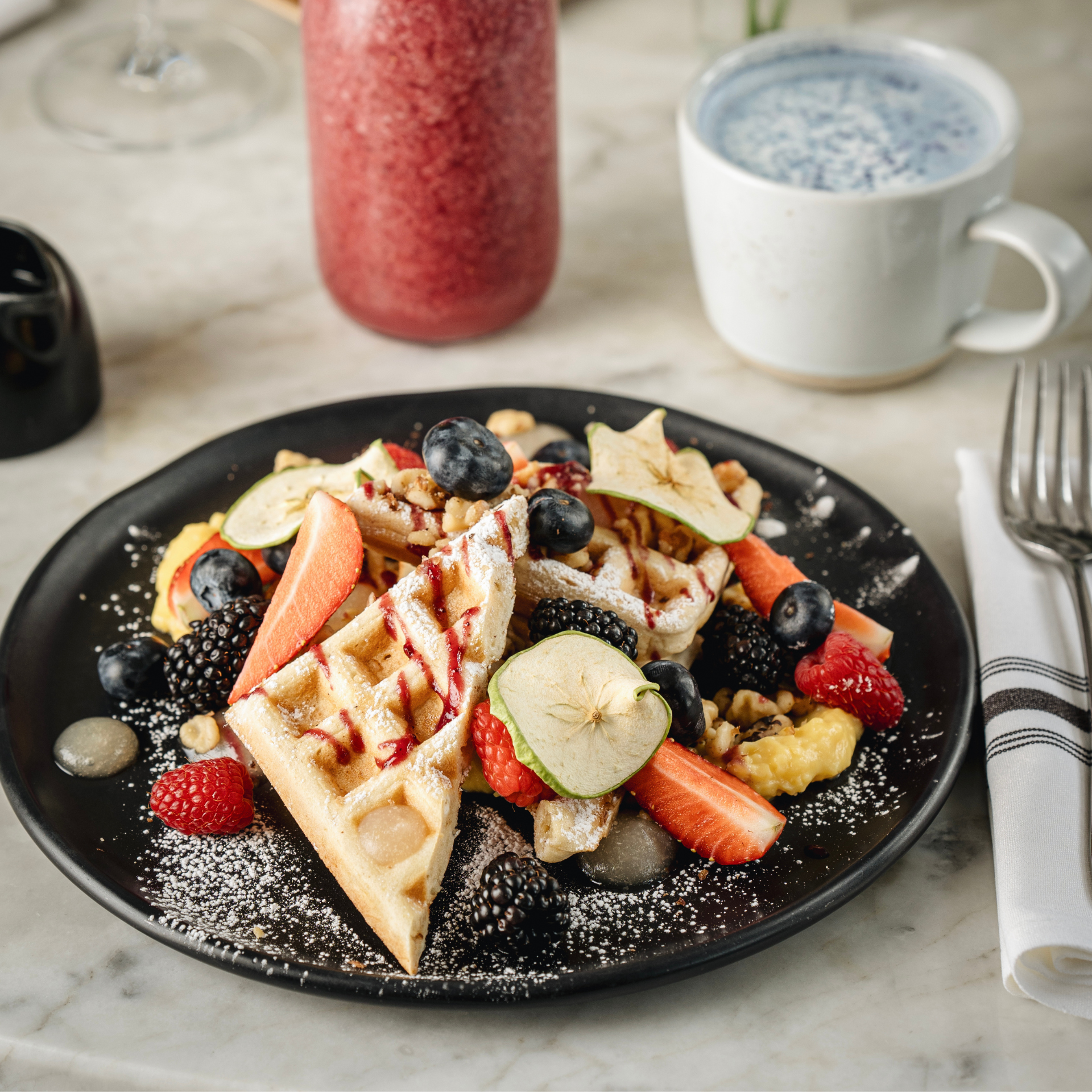 Plats de brunch de LOV
